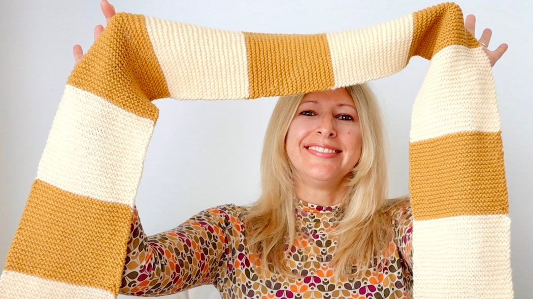 FREE GARTER STITCH SCARF PATTERN