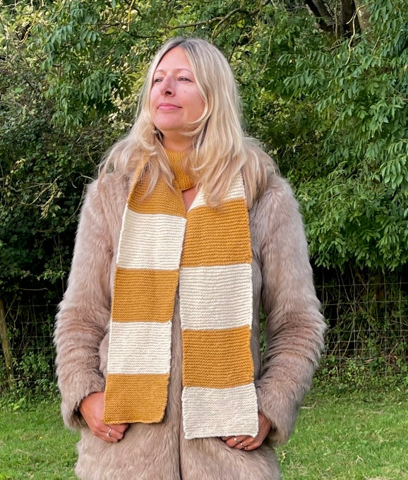 FREE GARTER STITCH SCARF PATTERN