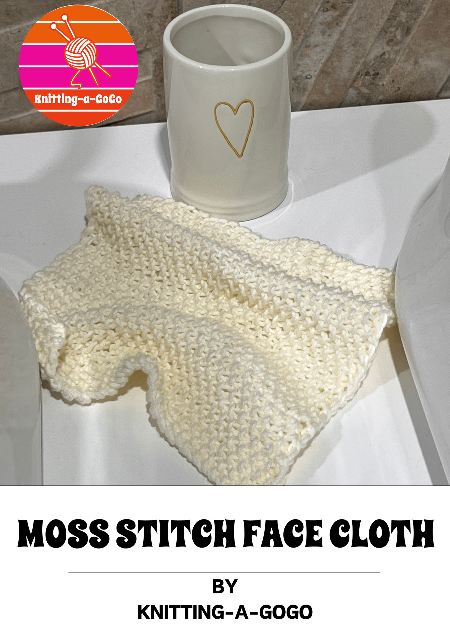 MOSS STITCH FACE CLOTH PATTERN